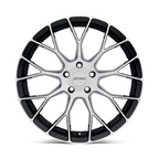 Petrol P2B 18x8 Inch Gloss Black Machined Cut Face Wheel with 5x108 Bolt Pattern and +40 Offset
