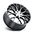 Petrol P2B 16x7 Inch Alloy Wheel with Machined Face and Gloss Black Finish