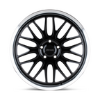 Petrol PE P4C 16x7 Inch Gloss Black Machined Cut Lip Wheel with 5x112 Bolt Pattern and 66.56mm Center Bore