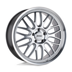 Petrol PE P4C 18x8 Inch Silver Machined Face and Lip Wheel with 5x112 Bolt Pattern and +40 Offset