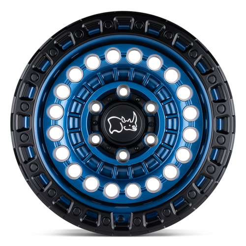 Black Rhino Hard Alloys BR Sentinel 17x8.5 Cobalt Blue with Black Ring Wheel