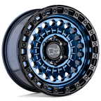Black Rhino Hard Alloys BR Sentinel 17x8.5 Cobalt Blue with Black Ring Wheel