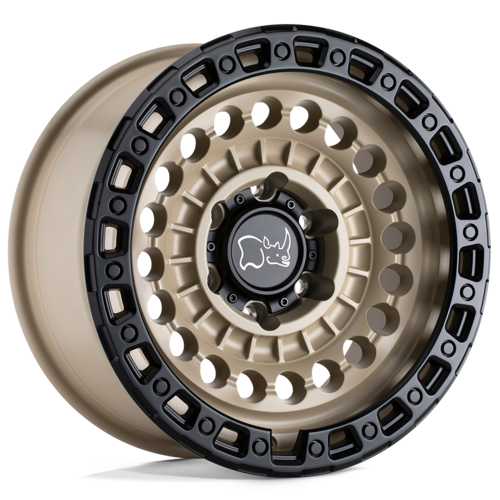 Black Rhino Hard Alloys Sentinel 17x8.5 Wheel with Desert Sand Finish and Black Ring