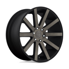 DUB 1PC S121 Shot Calla 24x10 Matte Black Double Dark Tinted Wheel with 6x139.7 Bolt Pattern and 20mm Offset