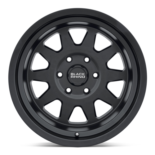 Black Rhino Hard Alloys Stadium 17x8.5 Matte Black Alloy Wheel with 6x114.3 Bolt Pattern and 76.10 Center Bore