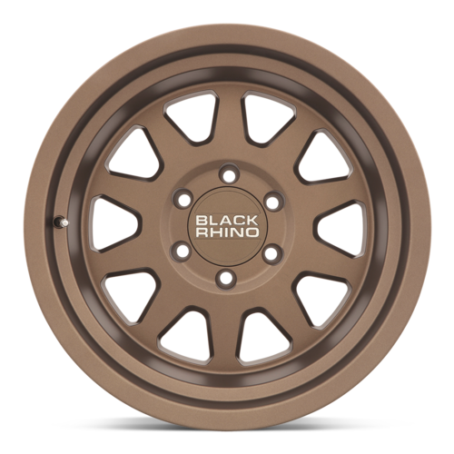 Black Rhino Hard Alloys Stadium 17x8.5 Matte Bronze Wheel with 6x114.3 Bolt Pattern and 76.1mm Center Bore