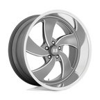 US Mag 1PC Desperado 22x8.5 Wheel with Anthracite Milled Finish and Diamond Cut Lip