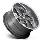 US Mag 1PC Desperado 20x8 Inch Anthracite Milled Wheel with Diamond Cut Lip, 6x139.7 Bolt Pattern, 1.0 Offset, 90.70 Center Bore