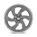 US Mag 1PC Desperado 20x8 Inch Anthracite Milled Wheel with Diamond Cut Lip, 6x139.7 Bolt Pattern, 1.0 Offset, 90.70 Center Bore