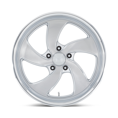 US Mag 1PC Desperado 20x9.5 Inch Silver Brush Finish Wheel with 5x127 Bolt Pattern and 78.10mm Center Bore
