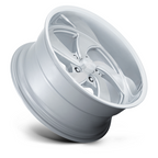 US Mag 1PC Desperado 20x9.5 Silver Brushed Face Diamond Cut Lip Wheel with 5x120.65 Bolt Pattern