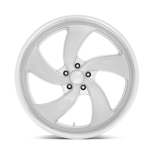 US Mag 1PC Desperado 24x9 Silver Brushed Face Milled Diamond Cut Lip Wheel - 5x120.65 Bolt Pattern, 72.56 Center Bore