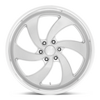 US Mag 1PC Desperado 24x9 Wheel with 6x135 Bolt Pattern and Silver Brushed Finish