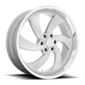 US Mag 1PC Desperado 24x9 Inch Wheel with 6x135 Bolt Pattern, 87.10mm Center Bore, Silver Brushed Finish