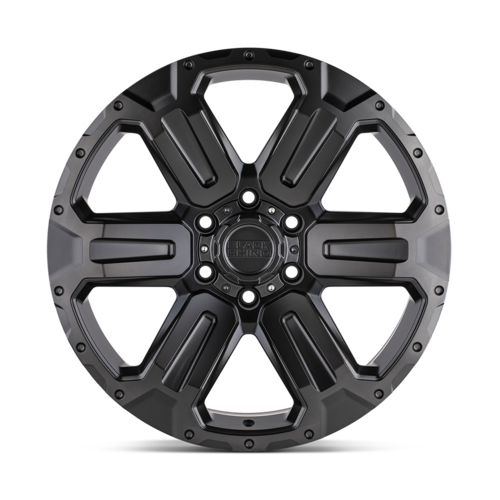 Black Rhino Hard Alloys BR WANAKA 20x9 Inch Matte Gunmetal Wheel with 6x139.7 Bolt Pattern and +12 Offset