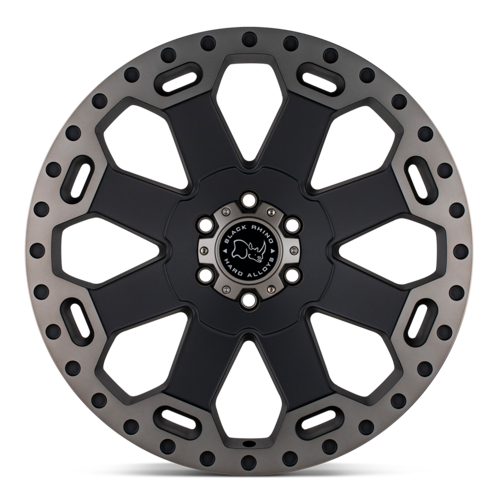Black Rhino Hard Alloys BR WARLORD 17x9 Matte Black with Machined Dark Tint Wheel