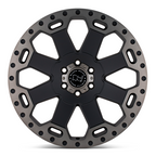 Black Rhino Hard Alloys BR WARLORD 17x9 Matte Black with Machined Dark Tint Wheel