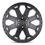 Black Rhino Hard Alloys WARLORD 20x9 Matte Gunmetal Wheel with 5x150 Bolt Pattern and +12 Offset