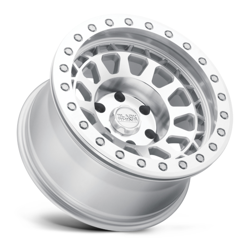 Black Rhino Hard Alloys BR PRIMM 17x9 Silver Mirror Face & Machined Ring Wheel
