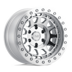Black Rhino Hard Alloys BR PRIMM 17x9 Silver Mirror Face & Machined Ring Wheel