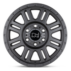 Black Rhino Hard Alloys Yellowstone 16x8 Matte Gunmetal Wheel with 5x160 Bolt Pattern and +45 Offset