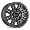 Black Rhino Hard Alloys Yellowstone 16x8 Matte Gunmetal Wheel with 6x130 Bolt Pattern and +45 Offset