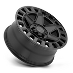 Black Rhino Hard Alloys BR YORK 17x8 Matte Black Wheel with 5x114.3 Bolt Pattern and +35 Offset