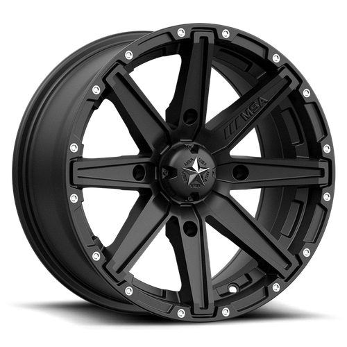 MSA Offroad Wheels M33 Clutch UTV 12x7 Satin Black with 4x156 Bolt Pattern and 10mm Offset