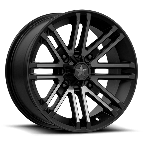 MSA Offroad Wheels M40 Rogue UTV 14x7 Satin Black with Titanium Tint, 4x137 Bolt Pattern, 112.10mm Center Bore