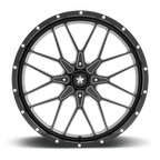 MSA Offroad Wheels M45 Portal UTV 24x7 Gloss Black Milled Wheel with 4x156 Bolt Pattern