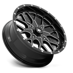 MSA Offroad Wheels M45 Portal UTV 20x7 Gloss Black Milled with 4x156 Bolt Pattern