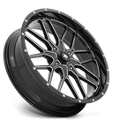 MSA Offroad Wheels M45 Portal UTV 24x7 Gloss Black Milled Wheel with 4x156 Bolt Pattern