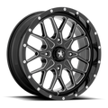 MSA Offroad Wheels M45 Portal UTV 14x7 Gloss Black Milled with 4x110 Bolt Pattern and +10 Offset