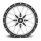 MSA Offroad Wheels M45 PORTAL UTV 14x7 Gloss Black Machined with 4x156 Bolt Pattern and +10 Offset