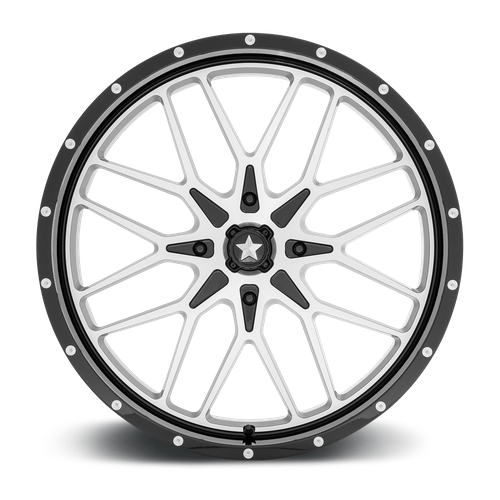 MSA Offroad Wheels M45 Portal UTV 24x7 4x137 Gloss Black Machined Wheel