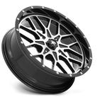 MSA Offroad Wheels M45 Portal UTV 22x7 Gloss Black Machined Wheel with 4x156 Bolt Pattern