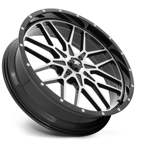 MSA Offroad Wheels M45 Portal UTV 24x7 with Gloss Black Machined Finish