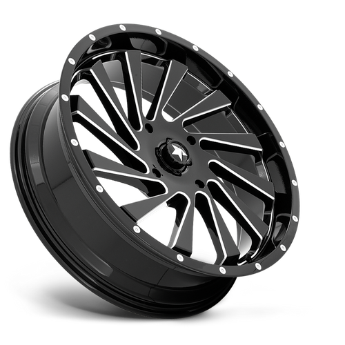 MSA Offroad Wheels M46 BLADE UTV 22x7 Gloss Black Milled Wheel