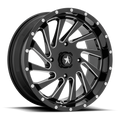 MSA Offroad Wheels M46 Blade UTV 18x7 Gloss Black Milled with 4x137 Bolt Pattern