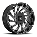MSA Offroad Wheels M46 Blade UTV 18x7 Gloss Black Milled with 4x137 Bolt Pattern