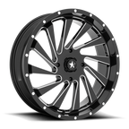 MSA Offroad Wheels M46 Blade UTV 22x7 Gloss Black Milled with 4x137 Bolt Pattern and 112.10mm Center Bore