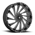 MSA Offroad Wheels M46 BLADE UTV 24x7 Gloss Black Milled 4x156 +0 Offset