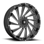 MSA Offroad Wheels M46 BLADE UTV 24x7 Gloss Black Milled 4x156 +0 Offset