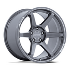 Motegi MR160 BATTLE VI 18x8.5 Inch Gloss Gunzilla Wheel with Machined Lip, 5x114.3 Bolt Pattern and 72.56mm Center Bore