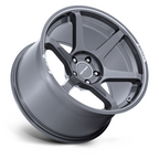 Motegi MR160 BATTLE VI 18x8.5 Inch Gloss Gunzilla Wheel with Machined Lip, 5x114.3 Bolt Pattern and 72.56mm Center Bore