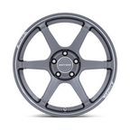 Motegi MR160 BATTLE VI 18x8.5 Inch Gloss Gunzilla Wheel with Machined Lip, 5x114.3 Bolt Pattern and 72.56mm Center Bore