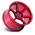 Motegi MR160 BATTLE VI 18x8.5 Cherry Red Metallic Wheel with Machined Lip and 5x100 Bolt Pattern
