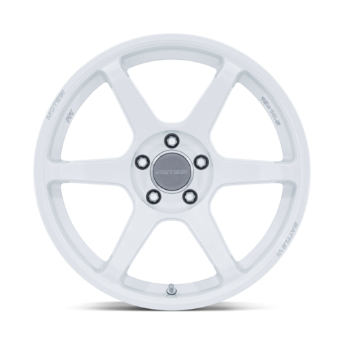 Motegi MR160 BATTLE VI 19x8.5 White Matsuri Pearl Wheel with 5x114.3 Bolt Pattern and +20 Offset