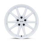 Motegi MR162 ZENTOKU 17x8.5 Inch Gloss White Alloy Wheel with 5x114.3 Bolt Pattern and +35 Offset