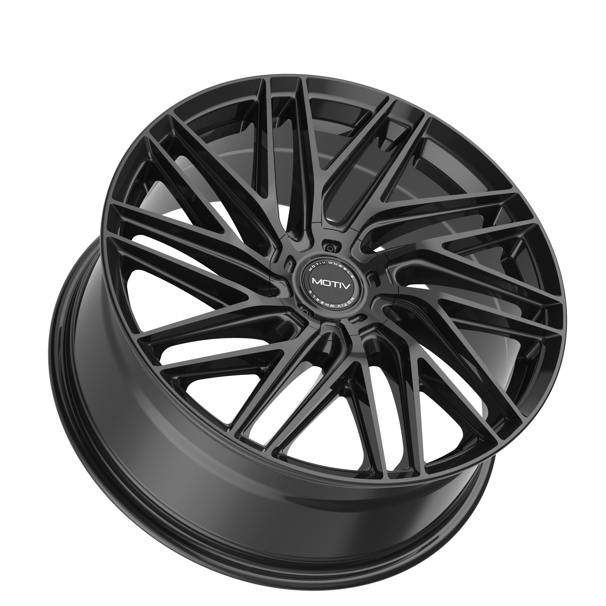 Motiv 429B-24955515 24x9.5 Cast Aluminum Off-Road Wheel with 5x115/5x120 Bolt Pattern and +15 Offset